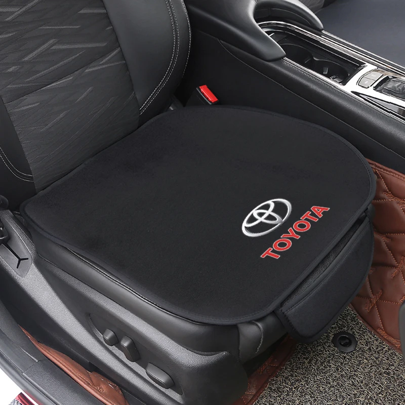 Car Seat Cushion Nonslip Cover Velvet Plush Flannel For Toyota Auris
