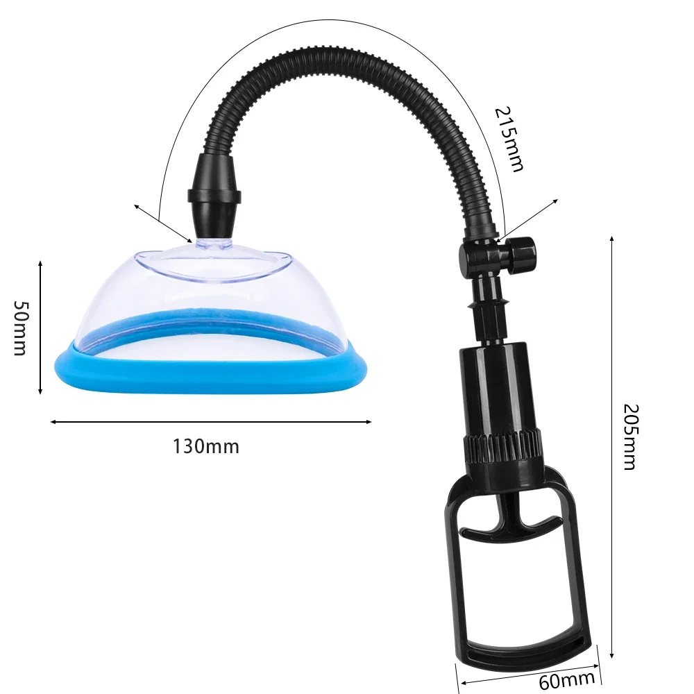 Women's Breast Massage Nipple Stimulator Enlarge Vacuum Pump Cover Adult Sex Toy 110/130mm Clitoris Sucker for Vagina