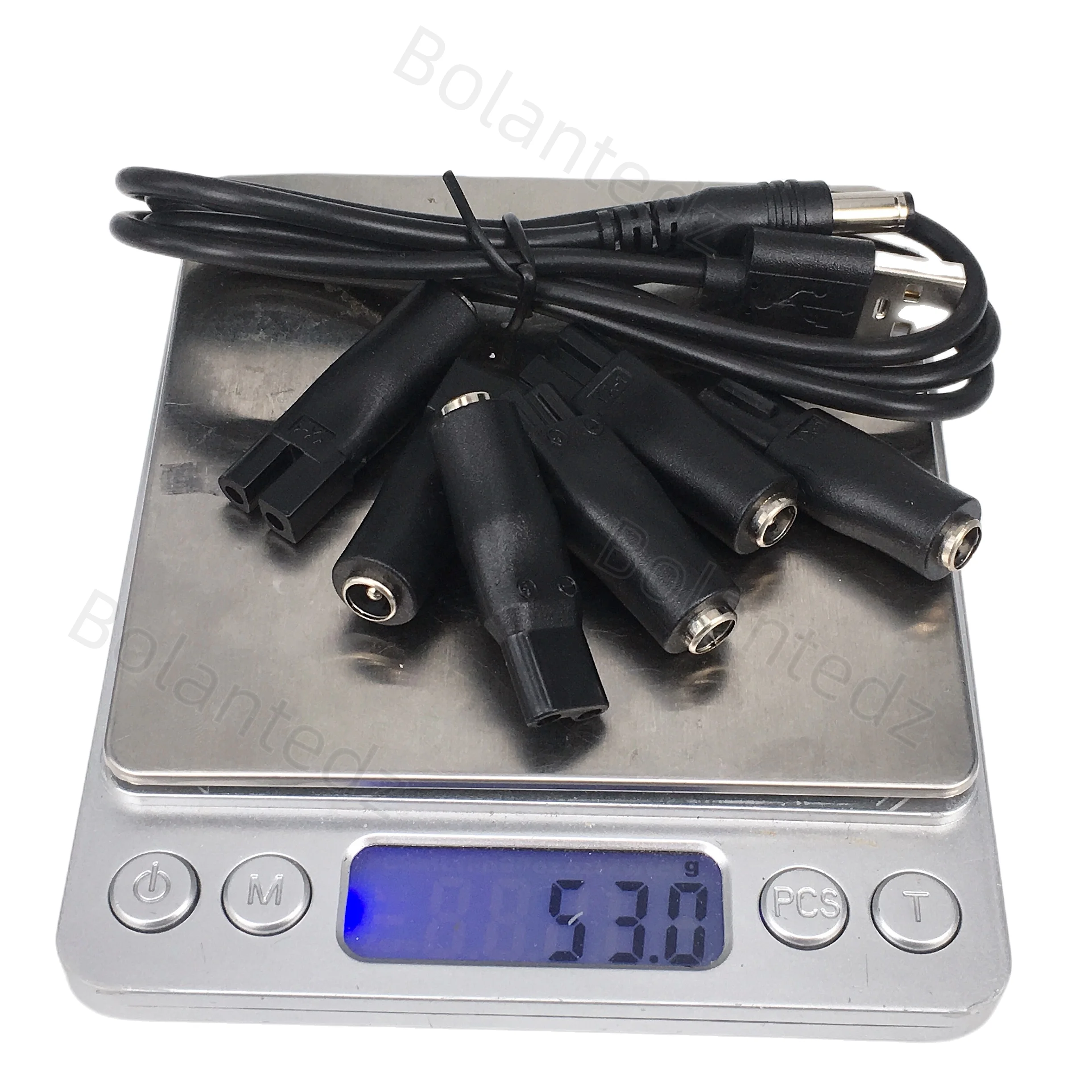 8 PCS Power Cord 5V Replacement Charger USB Adapter Suitable for All Kinds of Electric Hair Clippers