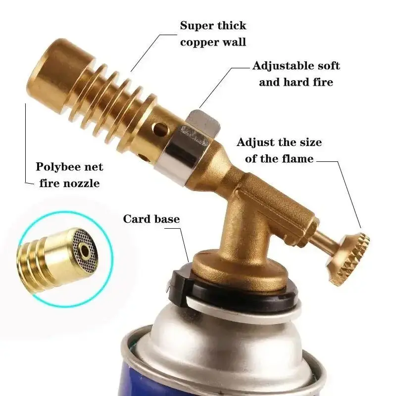 Gas Torch Burner Welding Portable Blowtorch Copper High Temperature Brass Brazing Solder Welding Plumb Tools