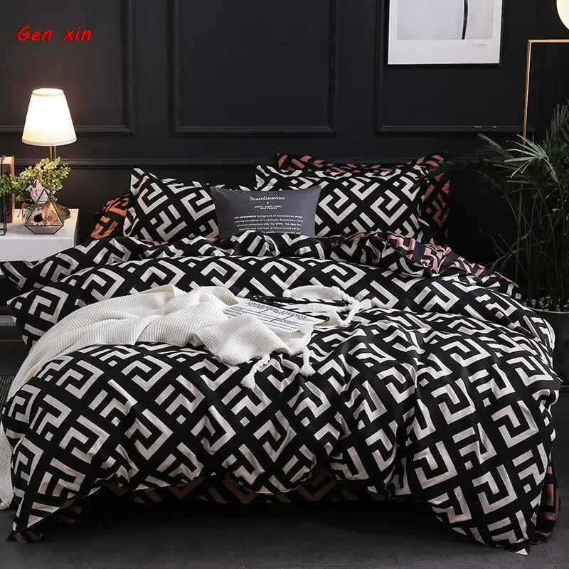 Bed Cover 220x240 Bedding Set Cobertores Cama Invierno Housse Cover Sheet  Bed Linen Set Double Person