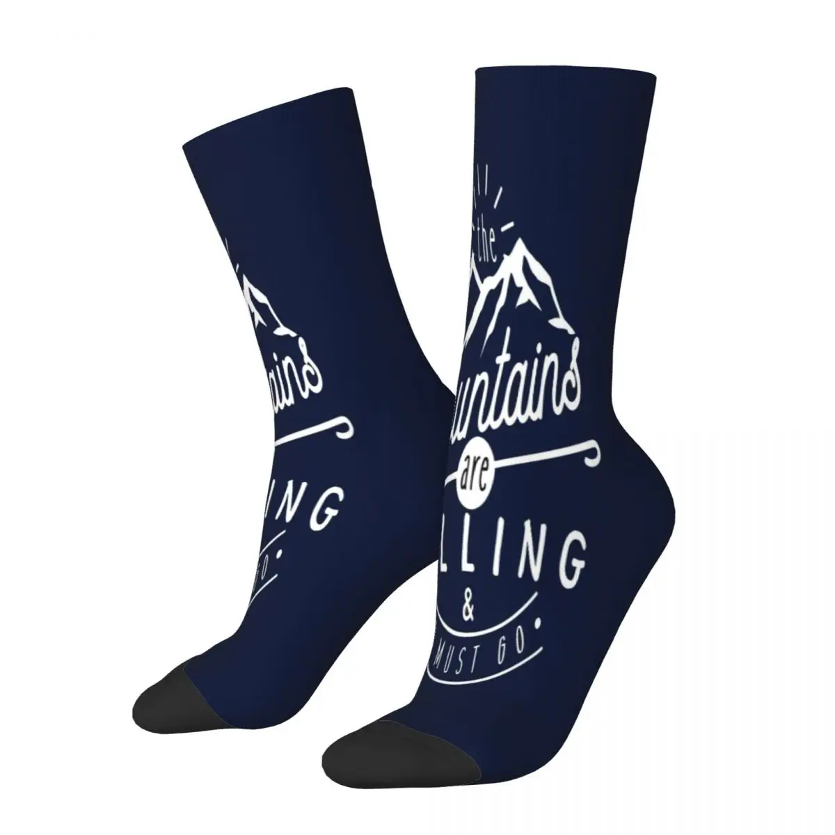 

The Mountains Are Calling Socks Male Mens Women Summer Stockings Hip Hop