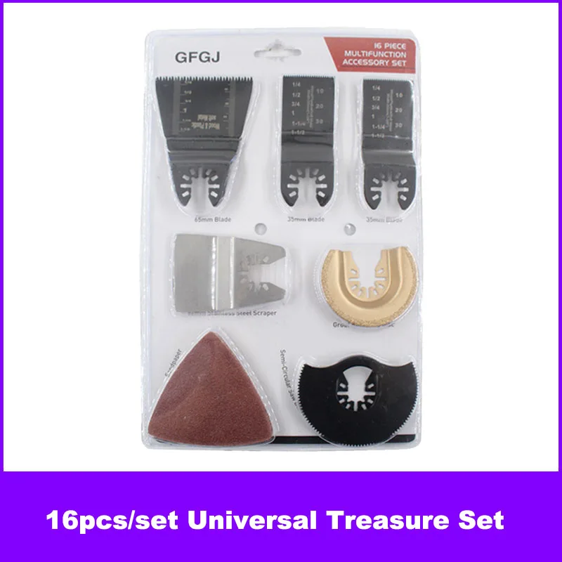 

16pcs/Set Universal Power Tools Universal Multifunctional Edge Trimming Machine Accessories Woodworking Knife Saw Blade