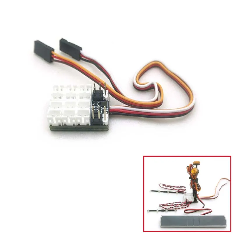 

Controller Lights System LED Light For 1/14 RC Tippers Tractor Car Dump Trucks Model Remote Control Construction Vehicle TH23019