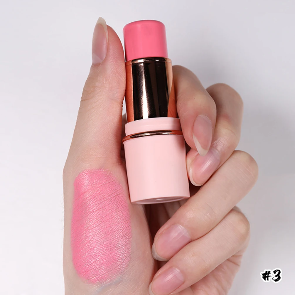 6.3g Private Label Blush Stick Custom Logo Matte Blusher Pigment Long Lasting Waterproof Colorful Natural Makeup Cruelty Free 6