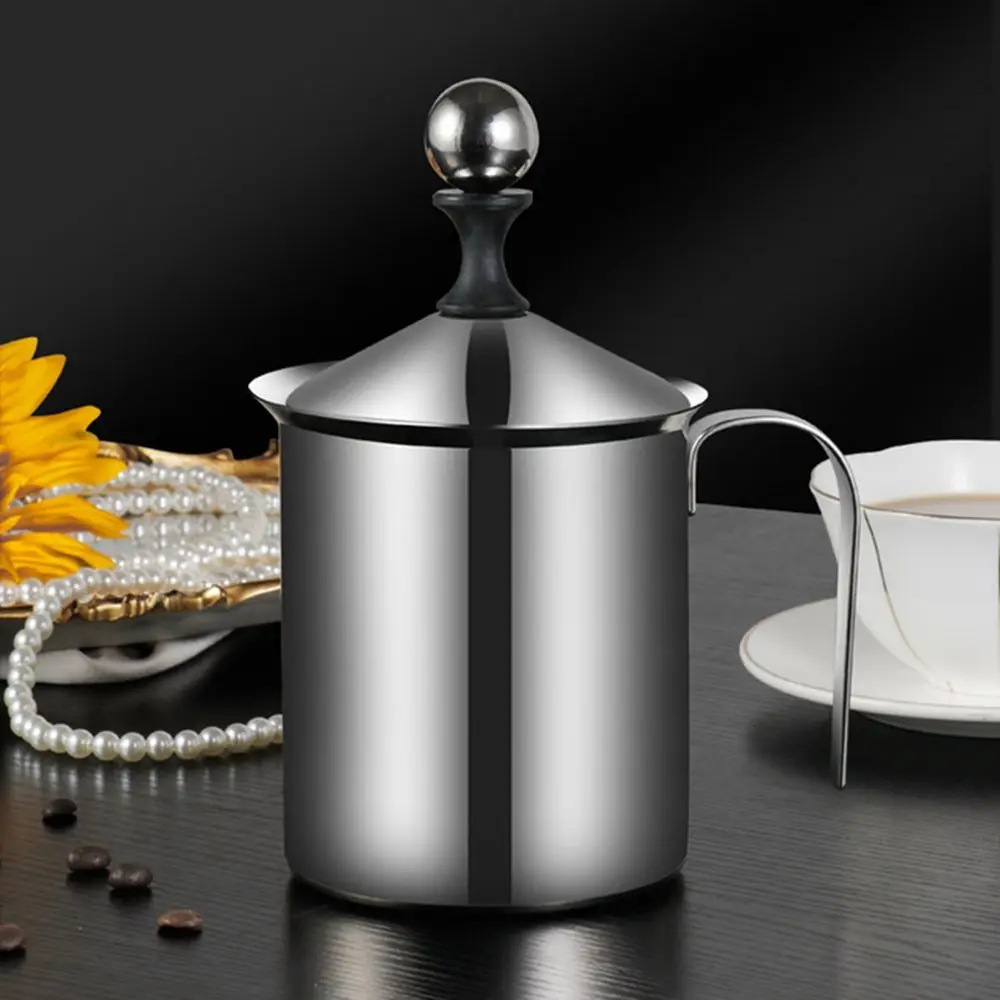 

Frothing Stainless Steel Creamer Milk Cappuccino Coffee Pitcher Egg Beater Milk Frother Coffee Foamer Milk Foam Mesh
