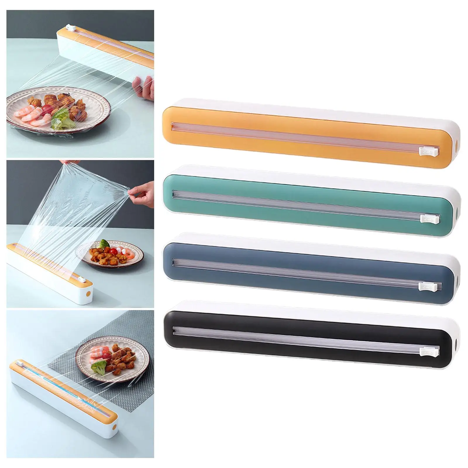 Cling Film Dispenser Kitchen Tool Slide Cutter Foil Dispenser with Cutter Cling Film Dispenser Kitchen Tool Slide Cutter Foil Dispenser with Cutter
