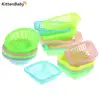 5Pcs 1:12 Dollhouse Miniature Storage Basket Doll Fruit Vegetable Food Storage Basket Doll House Miniature Decor 1