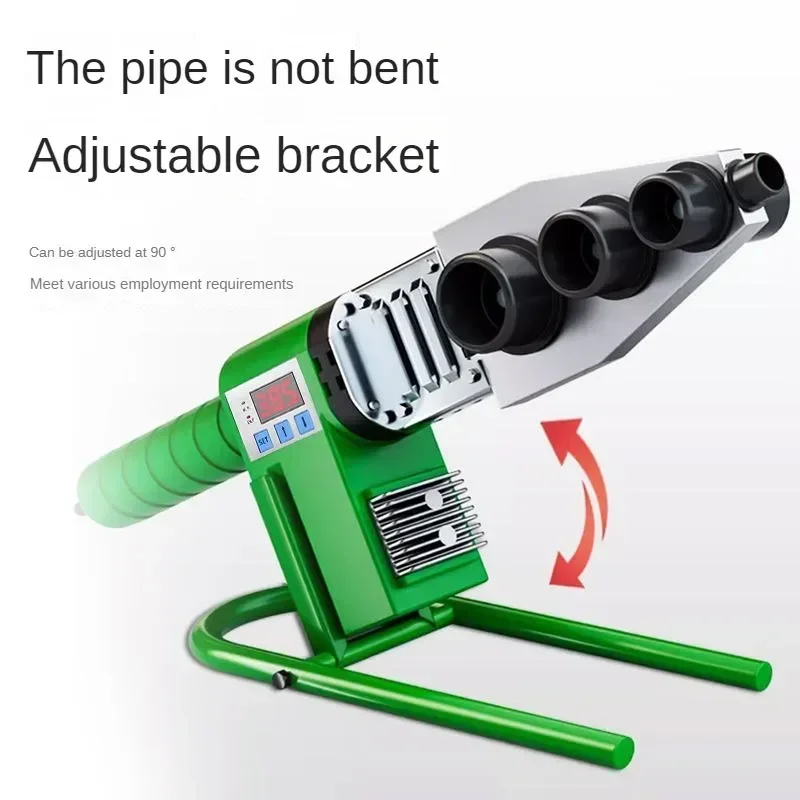 1000W High Power Hot Melt Satellite PPR Hose Plastic Welding Torch PE Fuse Unit 63 Domestic Heat Pipe Temperature Control