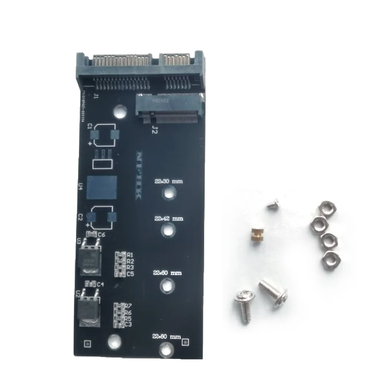 새로운 M.2 NGFF SSD를 2.5인치 SATA 어댑터 카드 라이저 보드로 ..