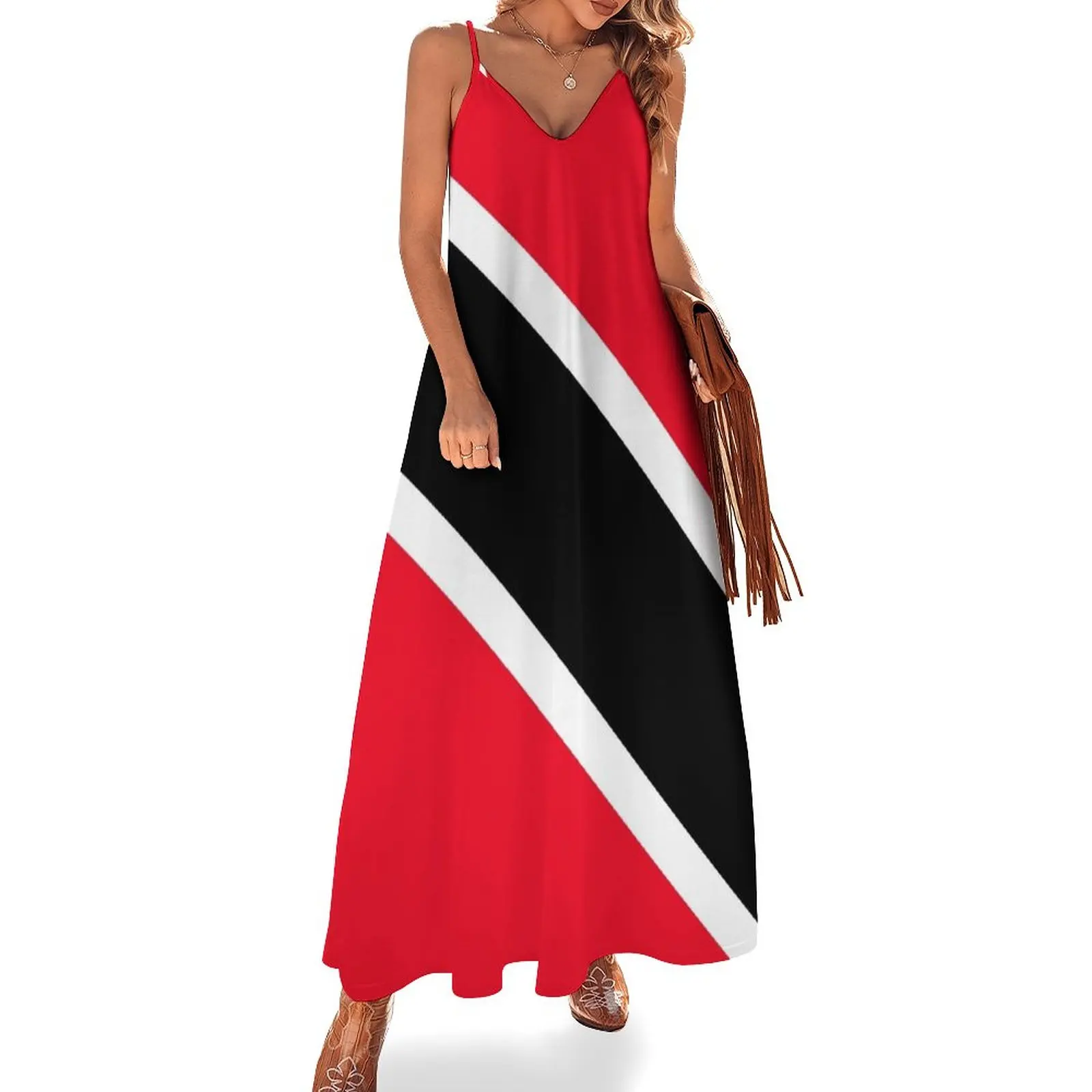 

Trinidad and Tobago flag Sleeveless Dress women clothes women's evening dresses 2023 dress korean style summer woman dress 2023