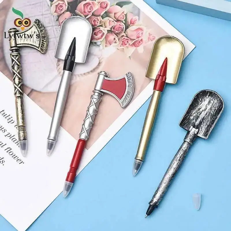 Multifunction Ballpoint Pen 1 Piece Personality Axe Shovel Tools Korean Stationery Creative Quality Writing Pen