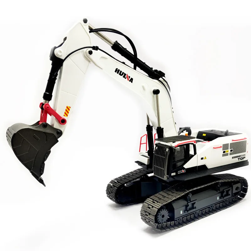 Huina 1594 1/14 2.4GHz RC simulation alloy excavator replica lighting and sound effects remote control car adult boy toy gift 5