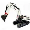 Huina 1594 1/14 2.4GHz RC simulation alloy excavator replica lighting and sound effects remote control car adult boy toy gift 5