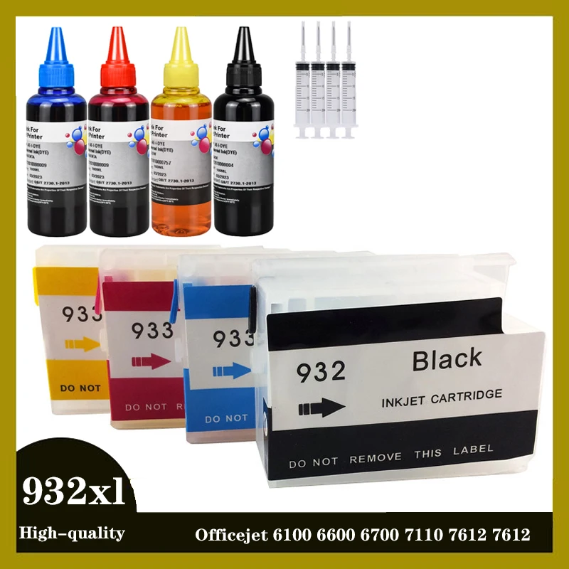 

einkshop 932XL Ink Cartridges Replacement for HP932 HP 932 hp932xl Cartridge for Officejet 6100 6600 6700 7110 7612 7612