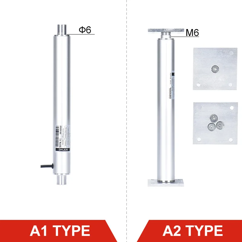 600mm Stroke Electric Linear Actuators Kit With RF Motor Controller 433hz Remote DC12V 24V 2500N Reciprocate Straight Pen Type