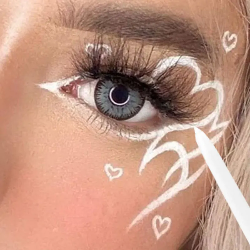 Eyeliner Pencils, Eyeliner Pen 5 Colors Eyeliner Pencil Waterproof Long-lasting Blue Black Brown Easy Wearing Eyeliner Pen