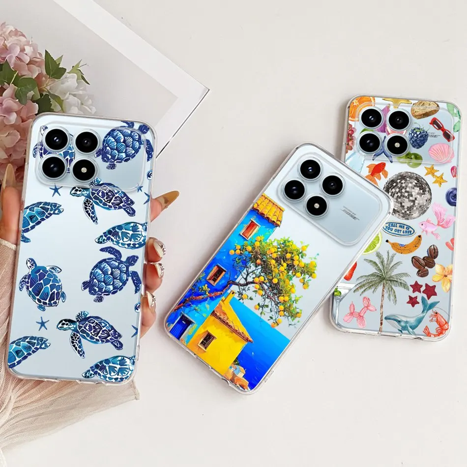 New Simple Style Transparent TPU Soft Silicone Phone Case