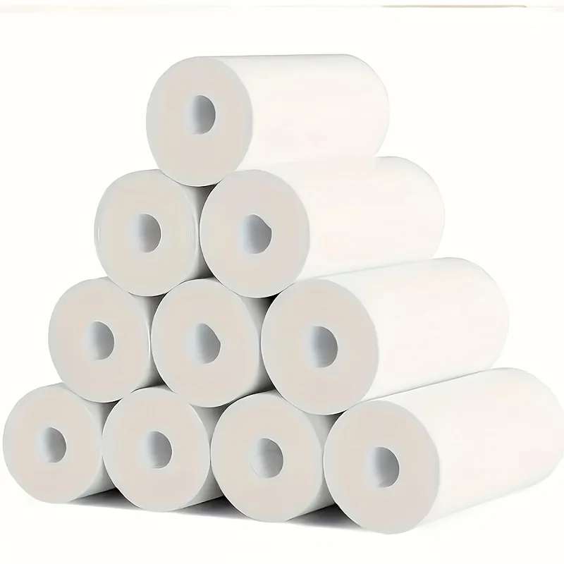 20롤 흰색 감열지, 57mm, 무광택 마감, 폴라로이드 카메라용, 미니 사진 인쇄 용지, 패턴 인쇄 롤 용지