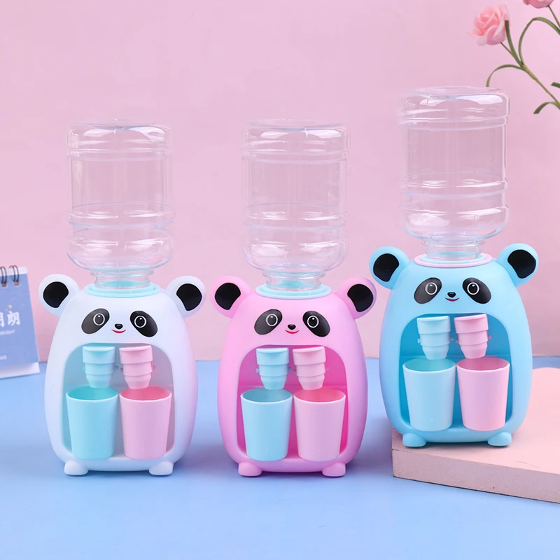 

Mini Pet Cute Cartoon Water Dispenser Panda Drinking for Kids Cool Simulation Appliance Pretend Play Outdoor Tool