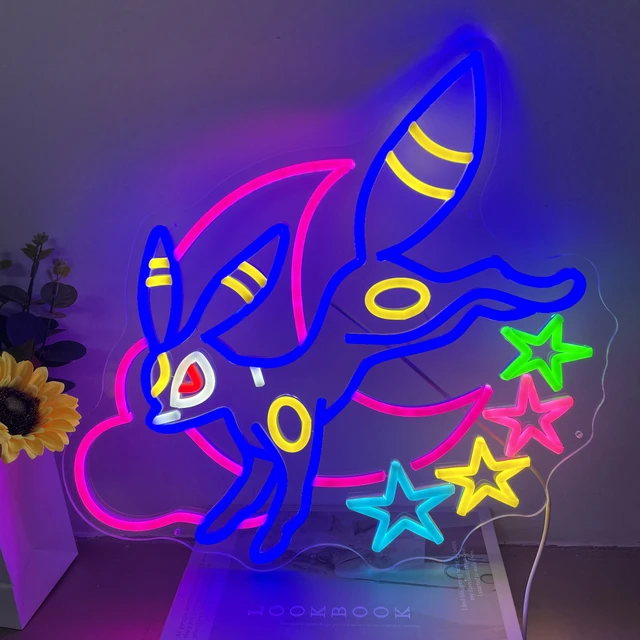 Eevee Pokemon Neon Sign, LED Light, Anime