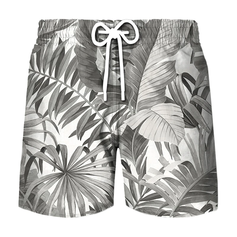 3D Printed Shorts - Men's Tree Leaf Camouflage Casual Breathable Sports Summer Pants