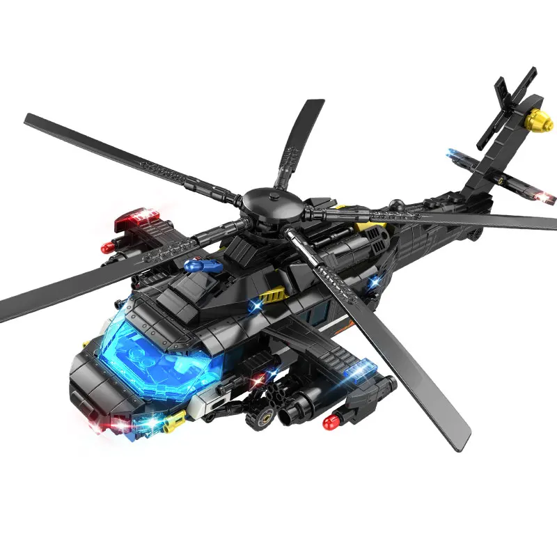 Fighter Jet Building Blocks City Military Police Series Z20 Special Fighter Airc