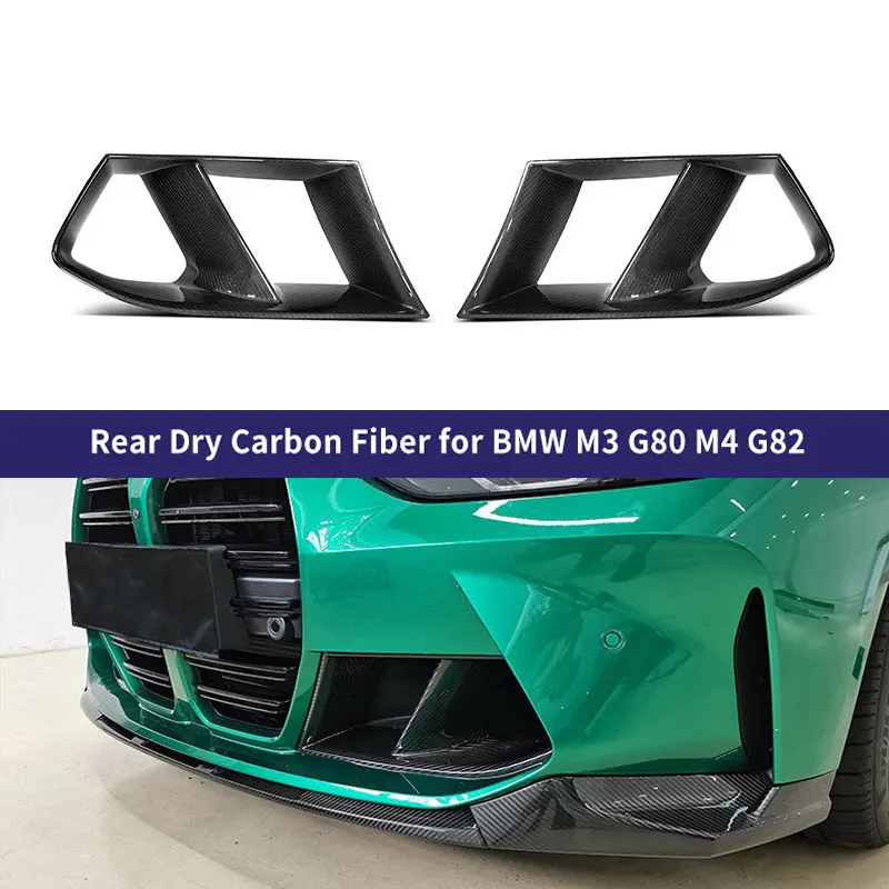 

Rear Dry Carbon Fiber Front Insurance Air Inlet Grille MP-Style Front Bumper for bmw M3 G80 M4 G82