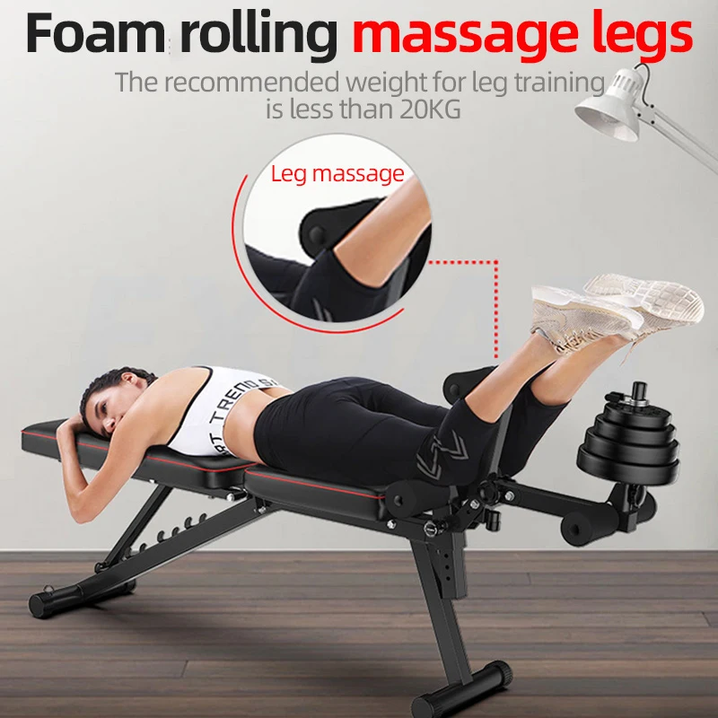 Multifunctional Dumbbell Bench Priest Bench Men's Exercise Sit-ups Home Fitness Equipment Bird Press Roman Chair