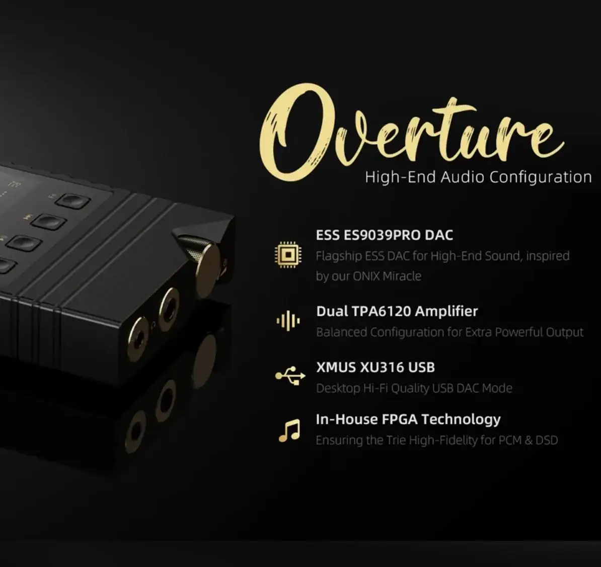 OVERTURE ONIX デジタルオーディオプレーヤー ONIX Overture XM5 – Linsoul Audio