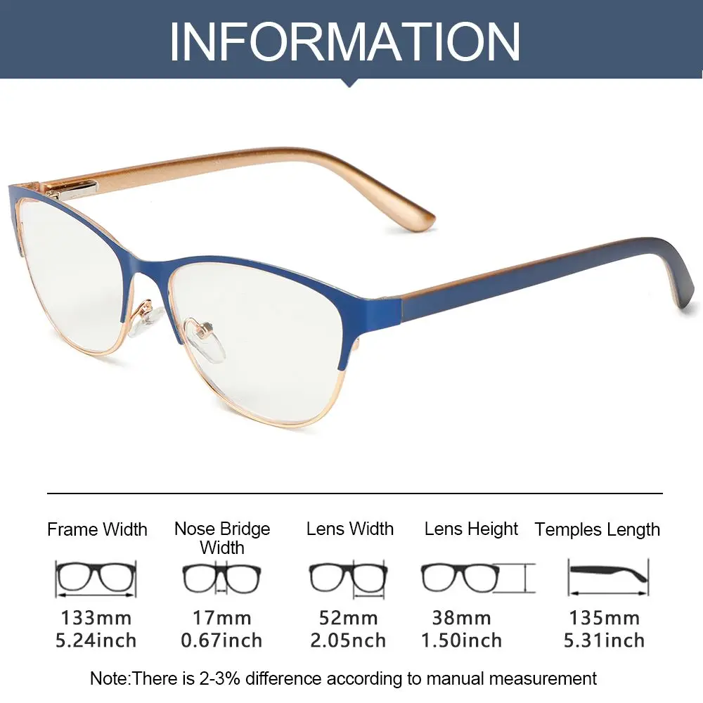 1PC Retro Half Frame Reading Glasses Unisex High-definition Hyperopia Eyewear Magnification Presbyopic Eyeglasses +1.0~+3.5 6