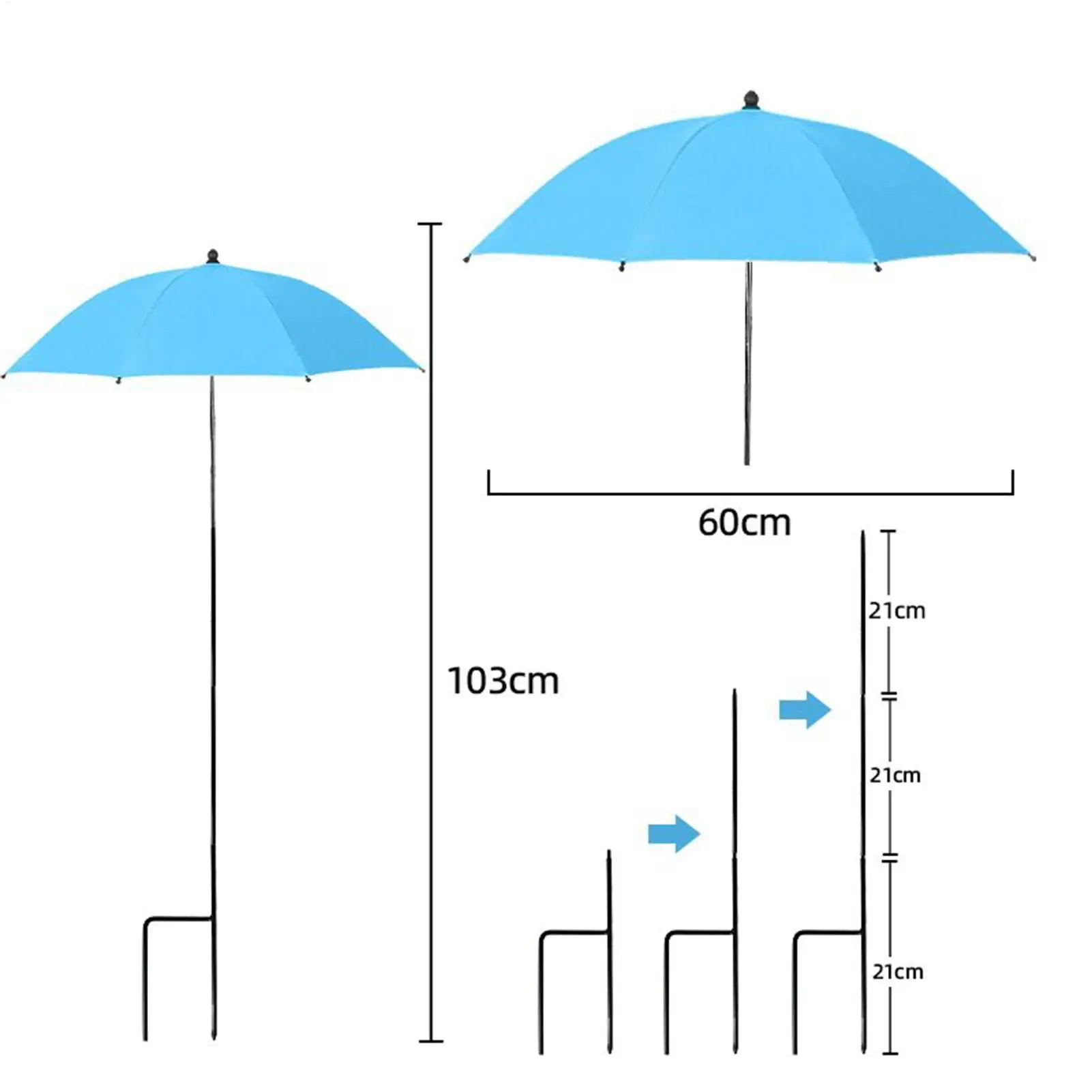 Garden Umbrella for Plants Garden Umbrella Shade Foldable Parasol for Flower Backyard Balcony Outdoor Nursery Vegetable Poolside
