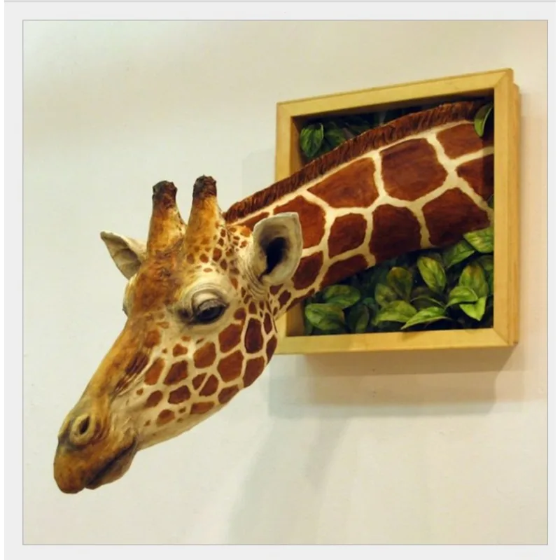 

3D Photo Frame Giraffe Creative Pendant Wall Decoration Props