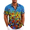 2023 Men's Shirt Pattern Printed Leaf Lapel Shirt Street Short Sleeve Men's Fashion Designer Casual Soft Hawaiian Shirt 5XL 6