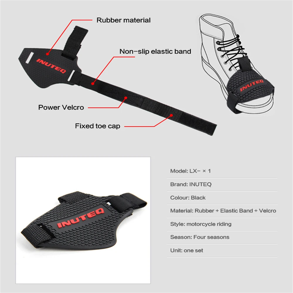 Motorcycle Shoes Protection Gear Shift Pad Anti-skid Adjustable Shifter Shoe Cover Durable Lightweight Boot Protector motorcycle shift pad motorcycle shoe cover motorcycle shoes