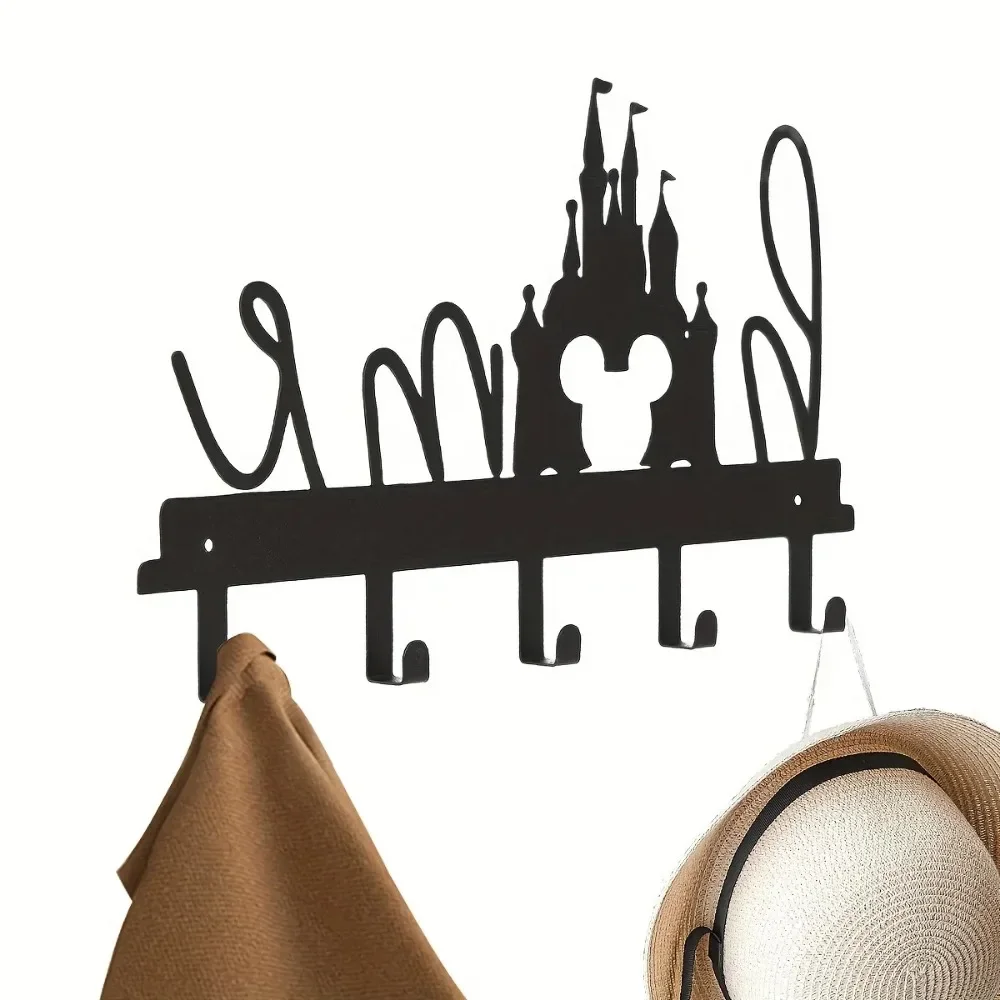 Metal Creative Key Hangers, Wall Mounted Hangers Hooks, Household Multi-Purpose Coat Bag Key Hooks Hanging Wall Art 5