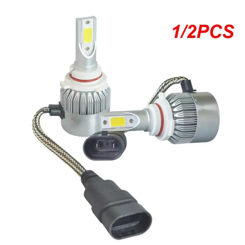 

1/2 шт., Автомобильные светодиодные лампы H4 H7 9005 H3 C6 880 H11 HB3 9005 H13 9006 K 55 Вт 12 в 24 в 6000 лм