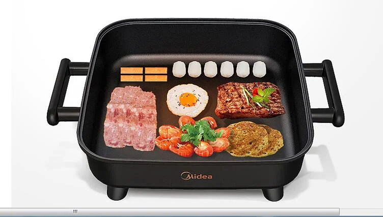 Midea Korean style Home Multifunction 6L Hot Pot Frying Machine Electric Stove Cooker Frying Grilled Fish Pan Fry braise stew