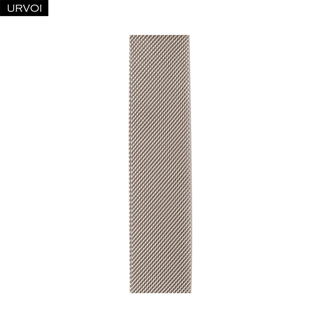 URVOI Premium Stainless Steel Mesh Strap - Silver