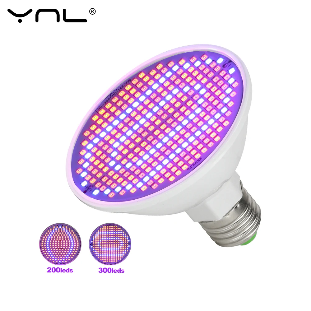E27 LED Plant Grow Light LED Lamp Spotlight Bulb AC85-265V Full Spectrum Indoor Hydroponics Flower Seedling Phyto Lamp