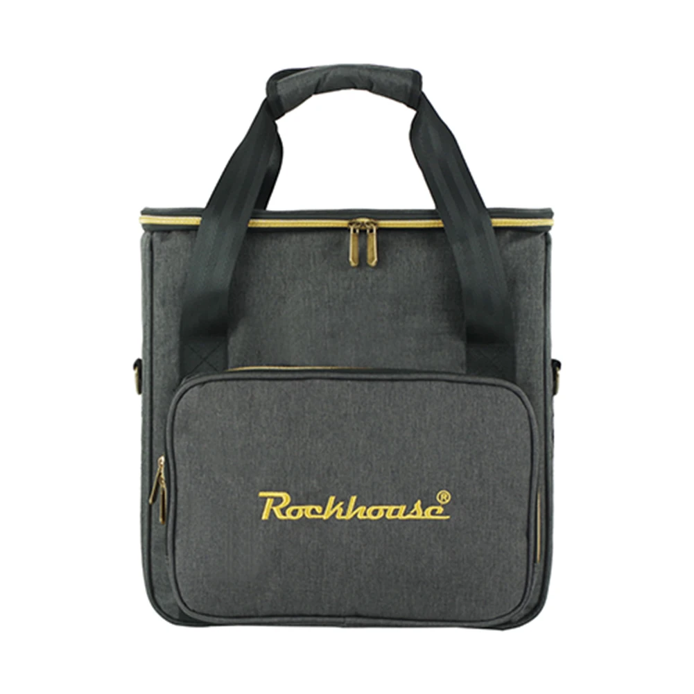 Vinyl Records Carrying Bag Large Capacity Waterproof Record Storage Bag Multi-Pocket Thicken Padded CD Bag for Music Lovers Gift