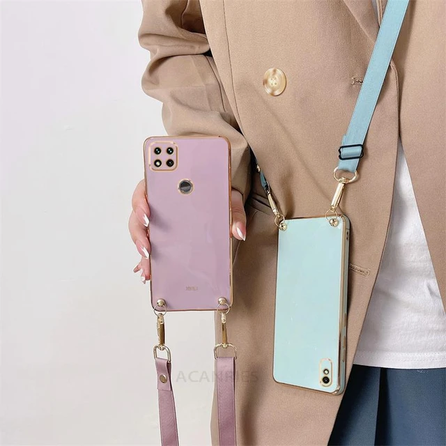 Funda con correa para Xiaomi Redmi 9C NFC 4G, cadena de cordón con diseño  de margaritas, collar, cubierta trasera para Xiaomi Redmi9C Rdemi9CNFC -  AliExpress