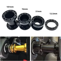 Universal Steering Wheel Hub Spacer 12.5/51/76/101 mm Steering Wheel Hub Boss Kit Adapter Spacer Black Car accessories 1