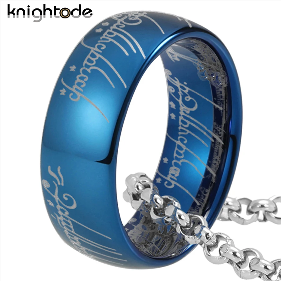 High Quality Tungsten Carbide Rings Top Engraving Three Colors To Choose Beveled Edges Polished Comfort Fit