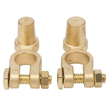1 Pair SAE to JIS Car Battery Terminal Connector Positive Negative Top Post Battery Terminal for Auto 1