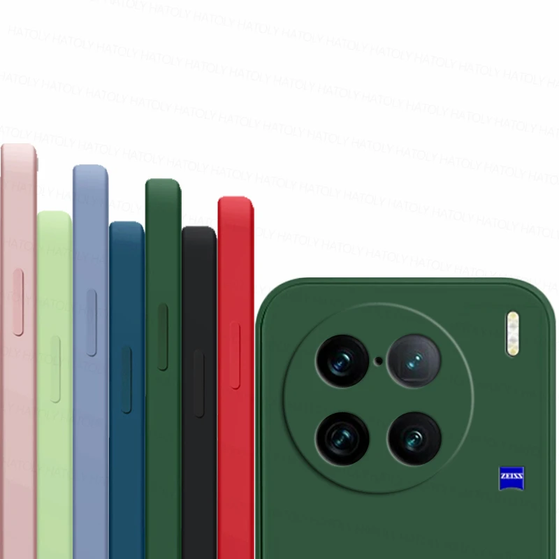 Per Vivo X90 Pro Plus Custodia Vivo X70 X80 X90 Pro + Plus Cover Cover Protettiva In Silicone Liquido Antiurto Vivo X90 Pro Plus