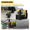 Dewalt DW089LG 3 Sides*360 Degree Vertical 12V Lithium Battery 12 Lines Laser Level Horizontal Green Light Level Meter Outdoor 2