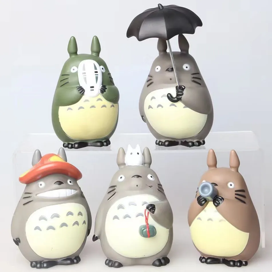 Anime Totoro Figure Mini Statues - Cute PVC Room Ornaments and Collectible Toys