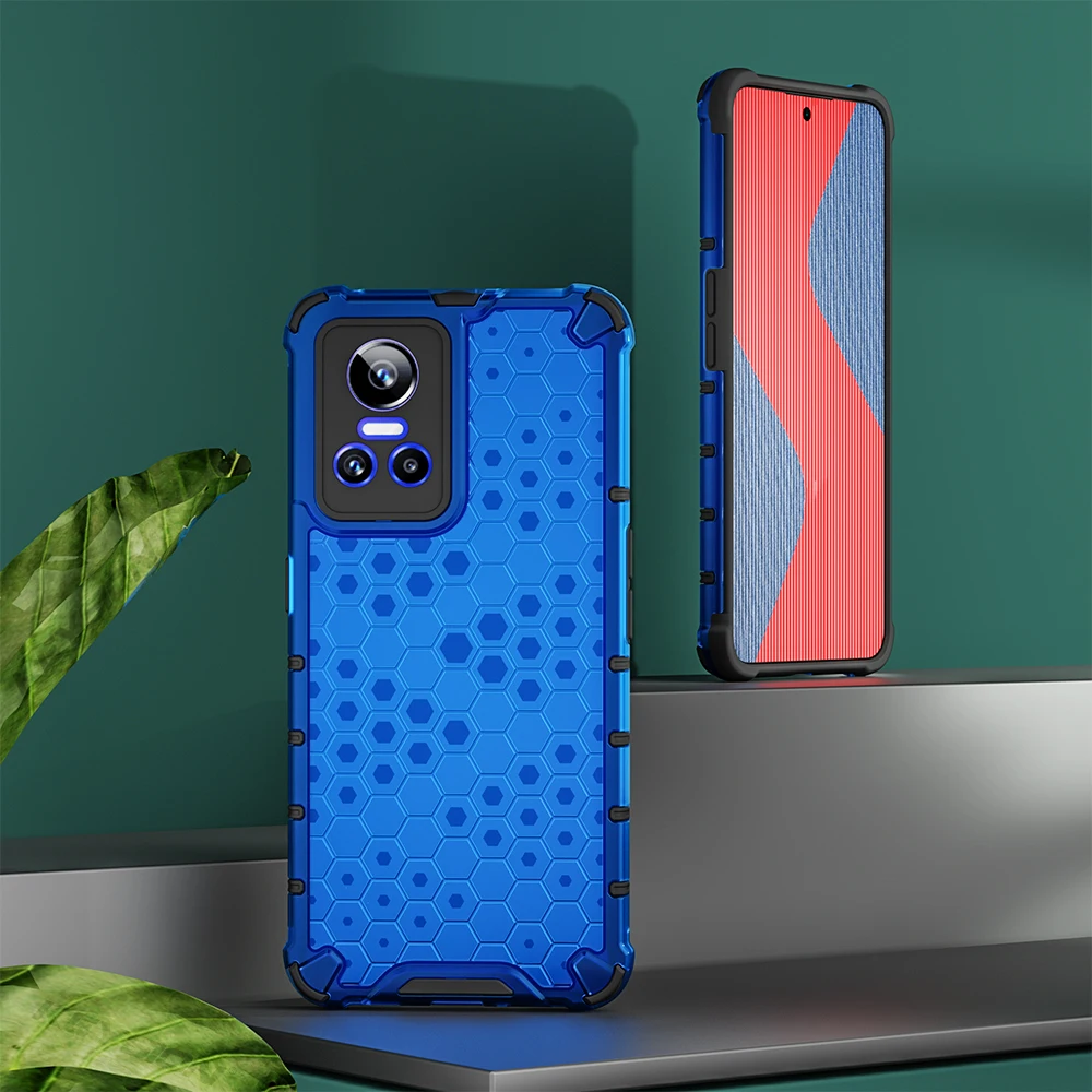 KEYSION põrutuskindel ümbris Realme GT Neo 3 3T 2 2T 2 Pro läbipaistva kärgstruktuuriga telefoni tagakaas OPPO Reno 7 4G 7Z F jaoks_voghion.com