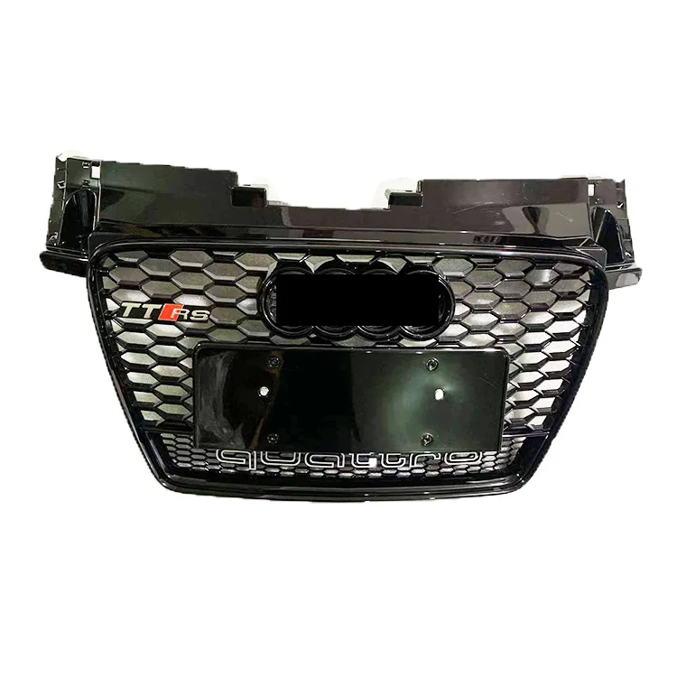 

Автомобильная Передняя решетка для audis TT, центральный сотовый сетчатый бампер, черный гриль TTS TTRS 8J style 2008 2009 2010 2012 2013 2014